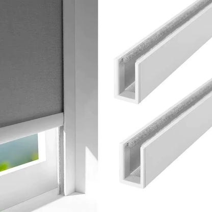U Shaped Light Blockers with Track Blind Blackout Tracks Side Blocker Bds for Window